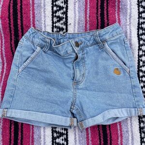 Carhartt Kids Light Blue Denim Shorts